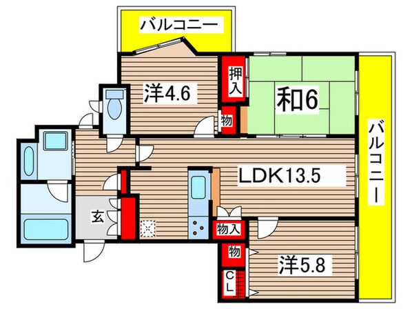 イトーピア八事マンション(103)の物件間取画像